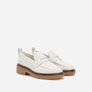 Everlane The Gum Sole Penny Loafer White